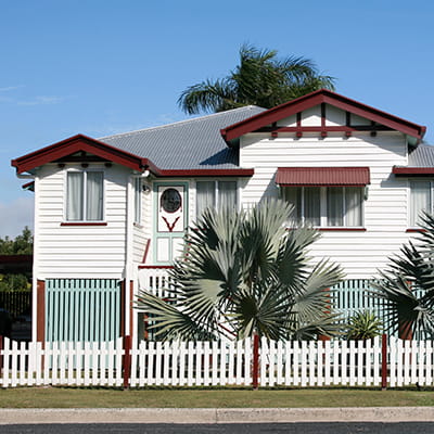 Two-storey home from street